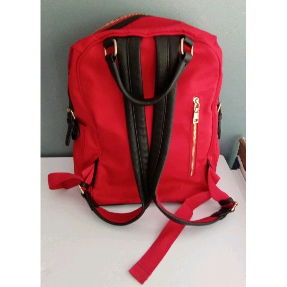 Red‎ Backpack Travel School Bag Lightweight Everyday Carry On - Picture 10 of 10